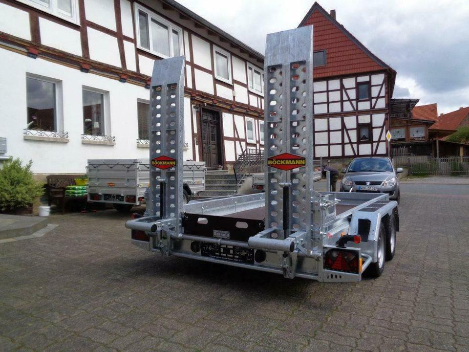 Celtniecības tehnikas piekabe Böckmann, PKW-Anhänger, Baumaschinentransporter, 2,7 to. 100 km/h: foto 7
