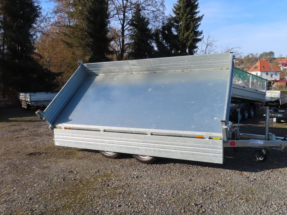 Piekabe pašizgāzējs Böckmann PKW-Anhänger Elektro-Dreiseitenkipper 3,5 to Stahlbord.: foto 12