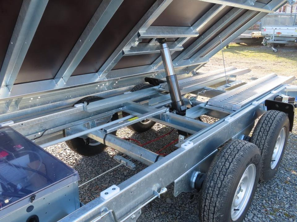 Piekabe pašizgāzējs Böckmann PKW-Anhänger Elektro-Dreiseitenkipper 3,5 to Stahlbord.: foto 14