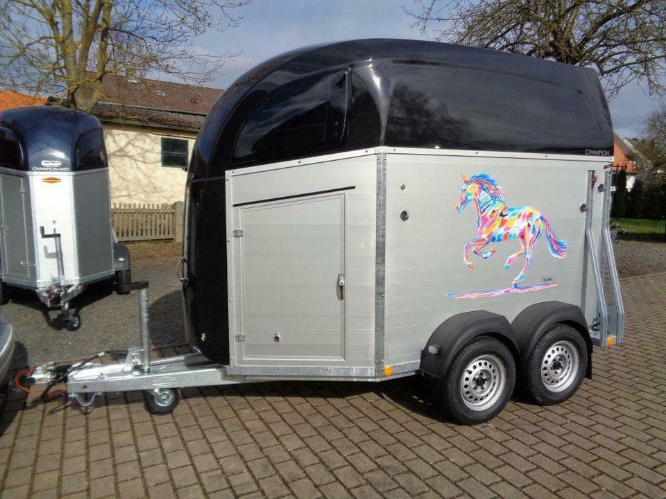 Zirgu piekabe Böckmann Pferdeanhänger, Champion R, ALUBODEN, SaKa, 100 km/h: foto 11