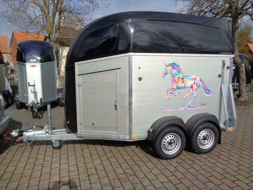 Zirgu piekabe Böckmann Pferdeanhänger, Champion R, ALUBODEN, SaKa, 100 km/h: foto 9