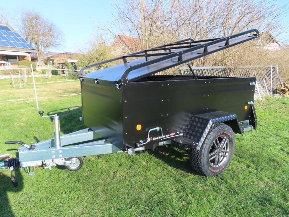 Böckmann TPV KT EB 3 Offroad PKW Anhänger Kofferanhänger 100km/h - Auto piekabe: foto 1 Böckmann TPV KT EB 3 Offroad PKW Anhänger Kofferanhänger 100km/h - Auto piekabe: foto 1