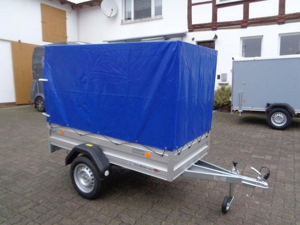 TPV-Böckmann PKW Anhänger Alu Planenaufbau 750kg - Auto piekabe: foto 1 TPV-Böckmann PKW Anhänger Alu Planenaufbau 750kg - Auto piekabe: foto 1