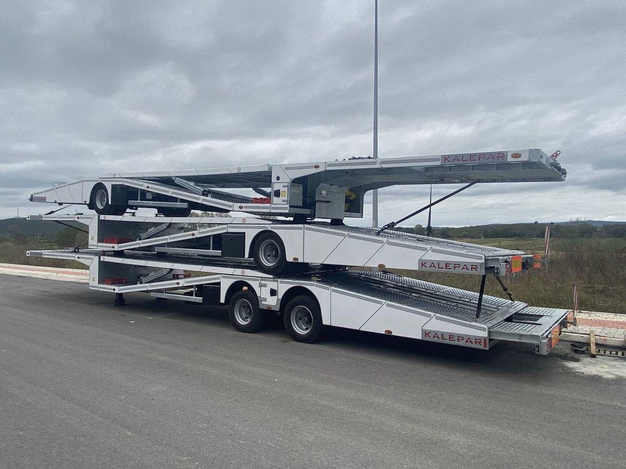 Puspiekabe autovedējs KALEPAR KLP228V4 4er-Autotransporter 2xAchse VDI: foto 6