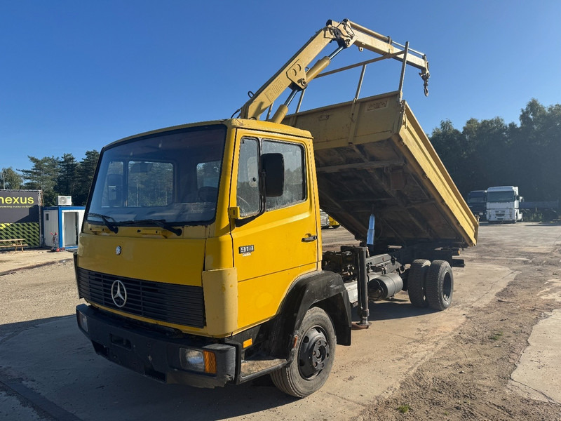 Mercedes-Benz SK 914 (STEEL SUSPENSION / HIAB CRANE / 6 CYLINDER WITH MANUAL PUMP / PERFECT GERMAN TRUCK !!!) - Kravas automašīna pašizgāzējs, Kravas auto ar manipulatoru: foto 1 Mercedes-Benz SK 914 (STEEL SUSPENSION / HIAB CRANE / 6 CYLINDER WITH MANUAL PUMP / PERFECT GERMAN TRUCK !!!) - Kravas automašīna pašizgāzējs, Kravas auto ar manipulatoru: foto 1