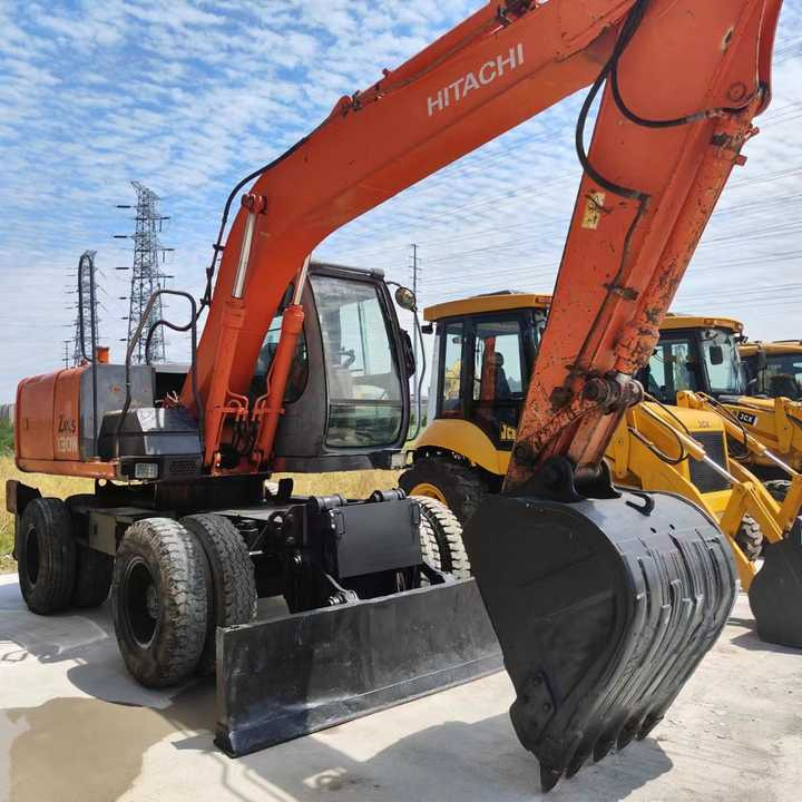 Used Japan Original Brand Hitachi Zx 130w Wheel Excavator Hitachi Zx120 130 200 Excavator for Sale - Ekskavators: foto 2 Used Japan Original Brand Hitachi Zx 130w Wheel Excavator Hitachi Zx120 130 200 Excavator for Sale - Ekskavators: foto 2
