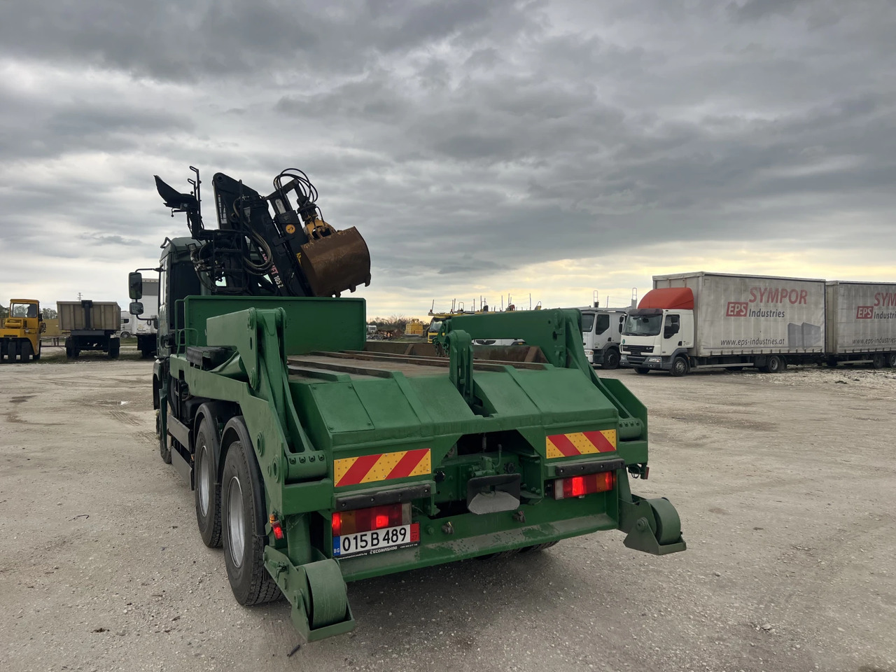 Man Tga 6х4, Кран-Z, Мултилифт - Būvgružu konteineru vedējs, Kravas auto ar manipulatoru: foto 4 Man Tga 6х4, Кран-Z, Мултилифт - Būvgružu konteineru vedējs, Kravas auto ar manipulatoru: foto 4