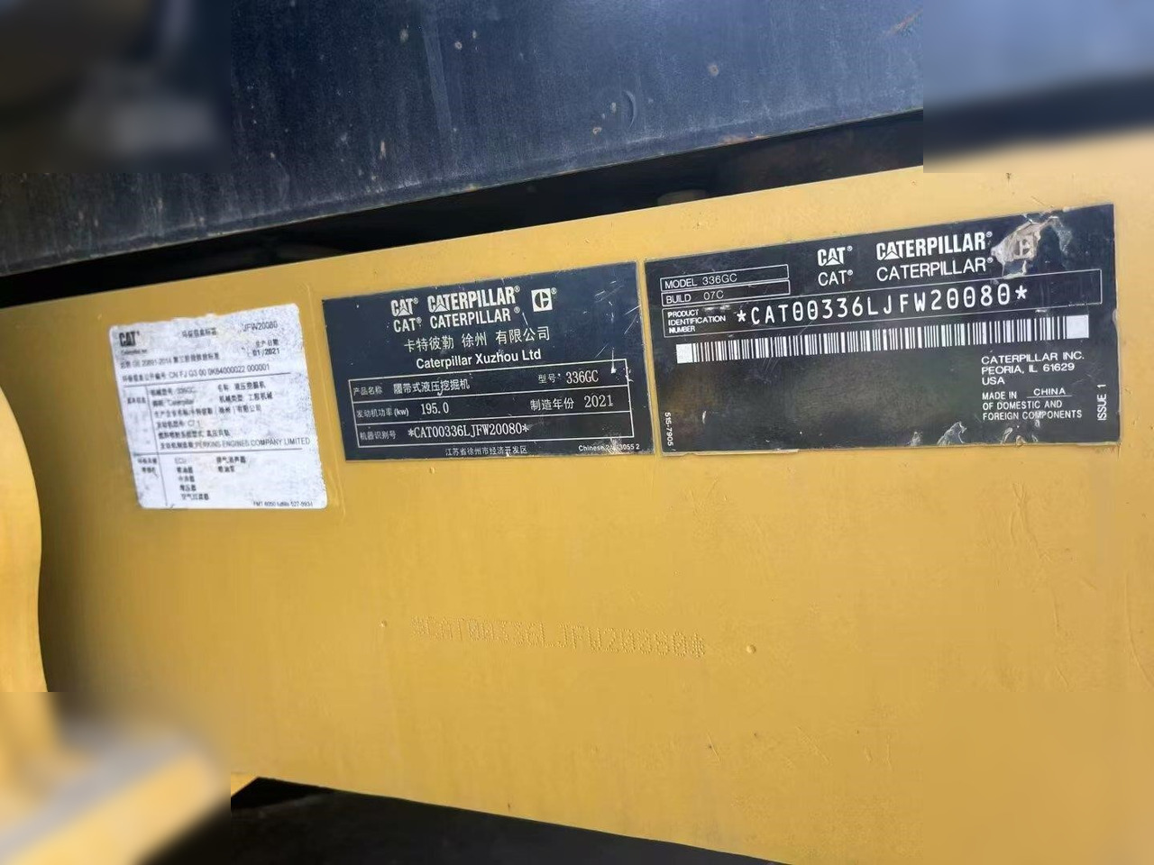 Kāpurķēžu ekskavators CATERPILLAR 336GC: foto 12