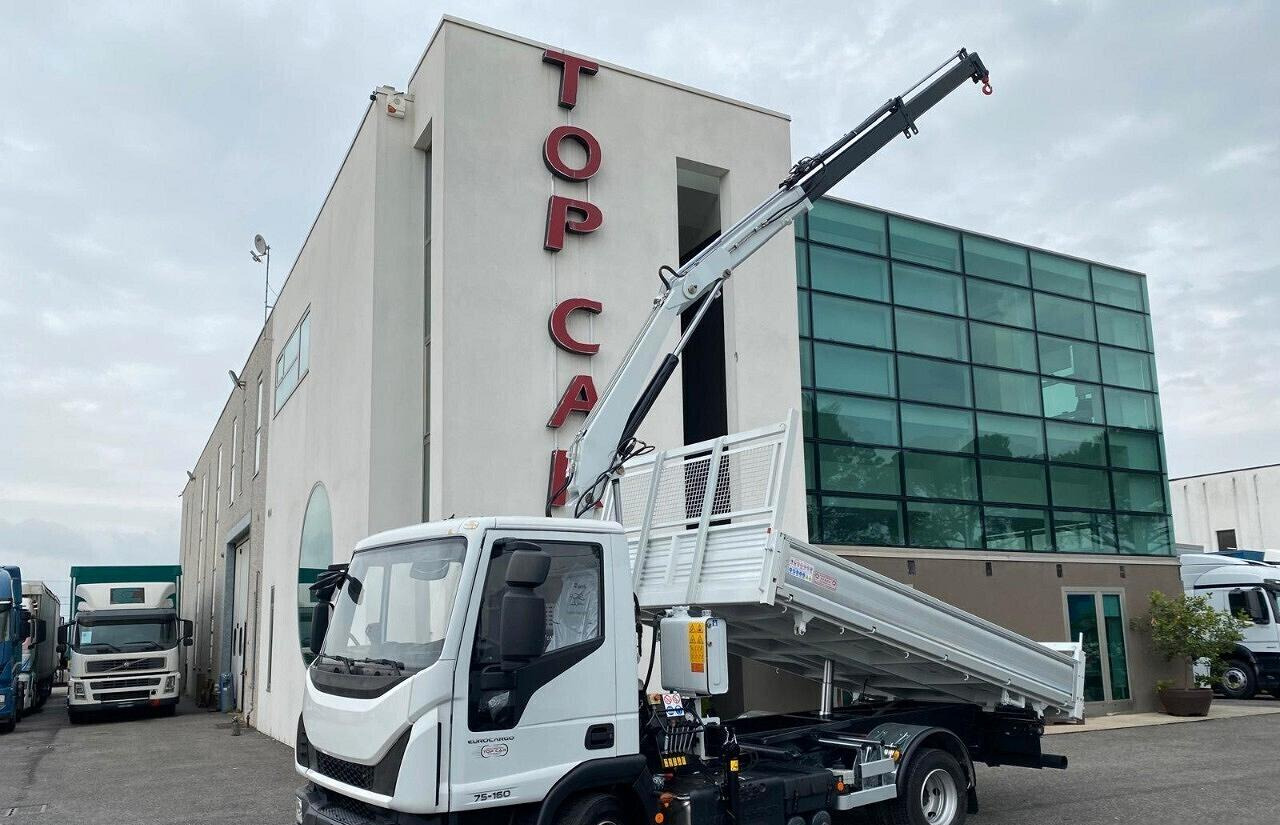 IVECO EUROCARGO 75E16 2019 RIBALTABILE E GRU - Kravas automašīna pašizgāzējs, Kravas auto ar manipulatoru: foto 2 IVECO EUROCARGO 75E16 2019 RIBALTABILE E GRU - Kravas automašīna pašizgāzējs, Kravas auto ar manipulatoru: foto 2
