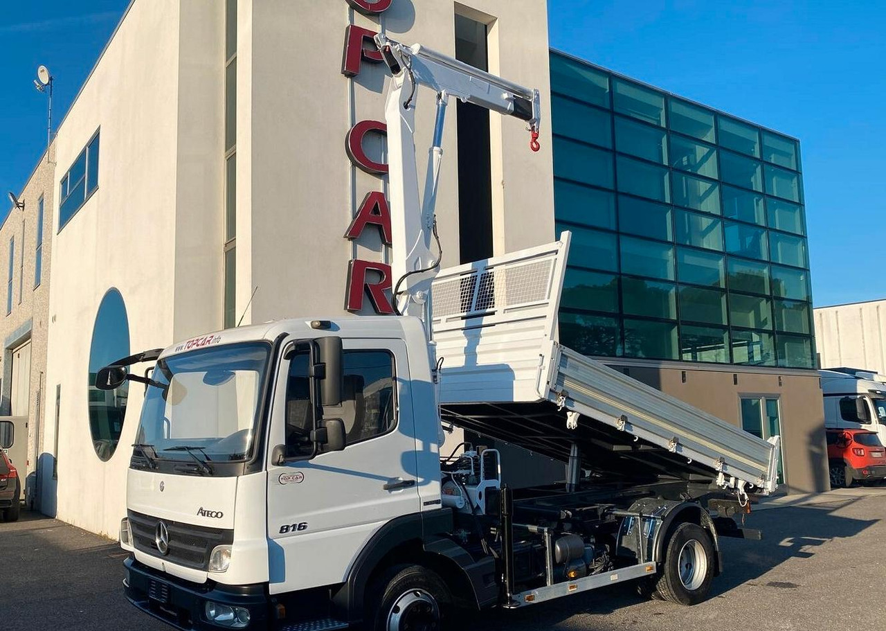 MERCEDES 816 ATEGO CASSONE RIBALTABILE E GRU - Kravas automašīna pašizgāzējs, Kravas auto ar manipulatoru: foto 3 MERCEDES 816 ATEGO CASSONE RIBALTABILE E GRU - Kravas automašīna pašizgāzējs, Kravas auto ar manipulatoru: foto 3