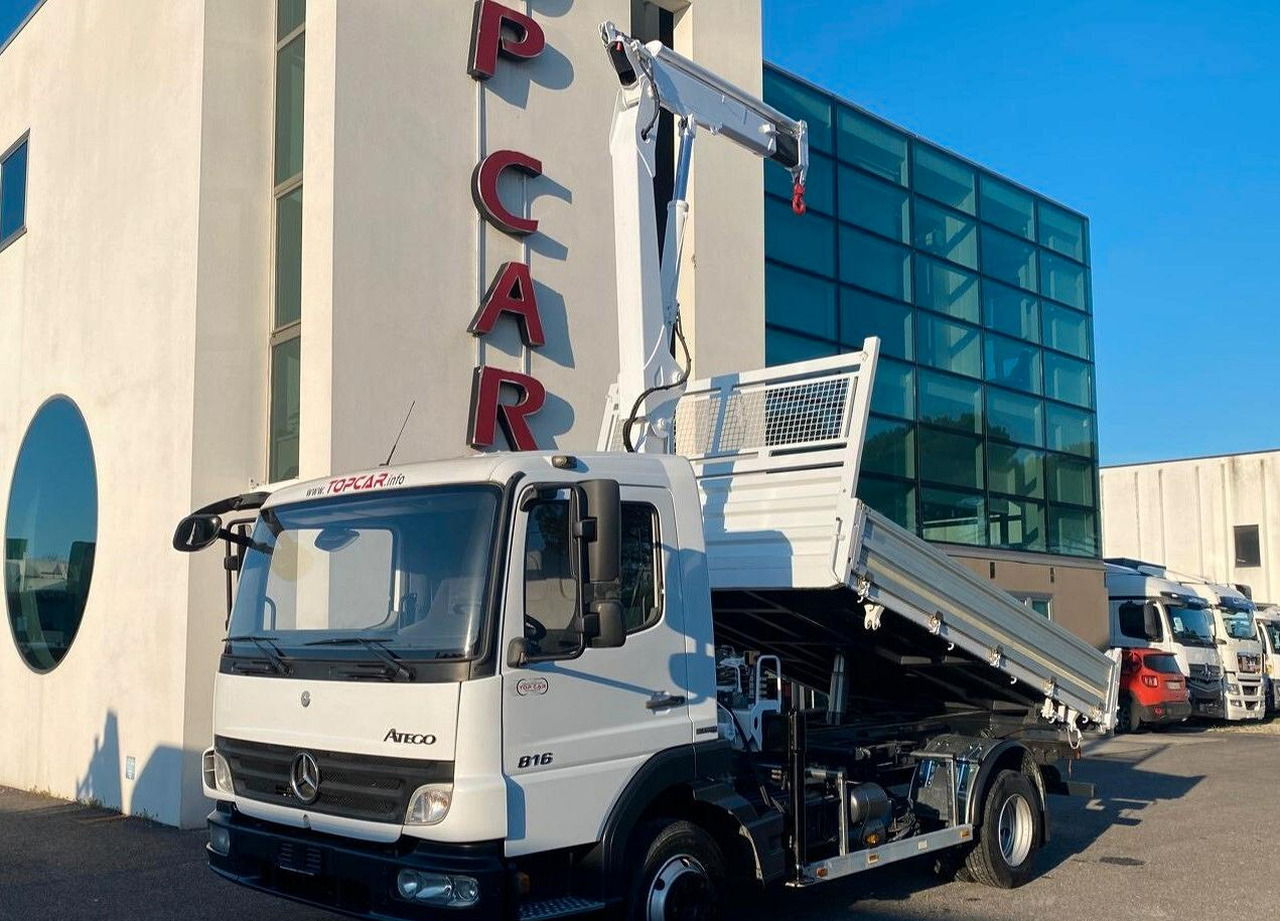MERCEDES 816 ATEGO CASSONE RIBALTABILE E GRU - Kravas automašīna pašizgāzējs, Kravas auto ar manipulatoru: foto 4 MERCEDES 816 ATEGO CASSONE RIBALTABILE E GRU - Kravas automašīna pašizgāzējs, Kravas auto ar manipulatoru: foto 4
