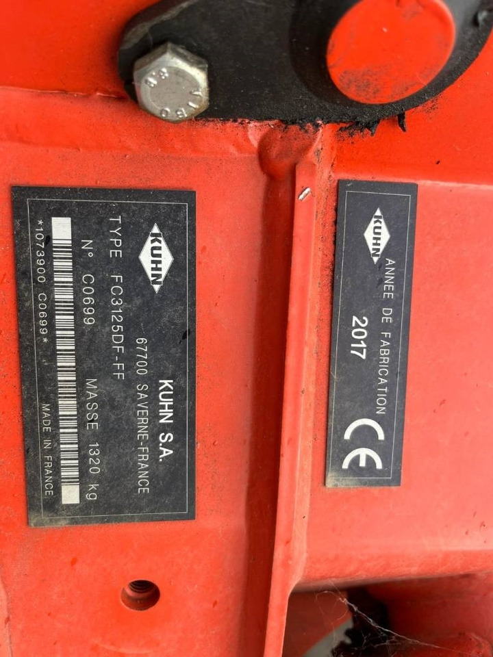Kuhn 3125 - Pļāvējs: foto 5 Kuhn 3125 - Pļāvējs: foto 5