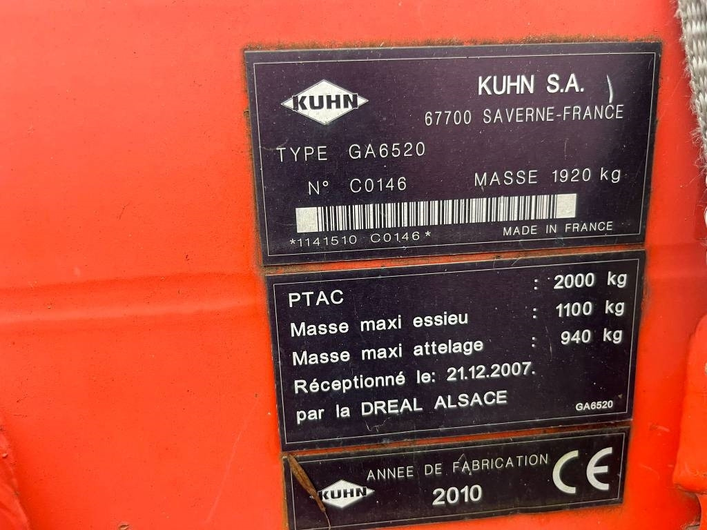 Kuhn 6520 - Vālotājs/ Ārdītājs: foto 2 Kuhn 6520 - Vālotājs/ Ārdītājs: foto 2