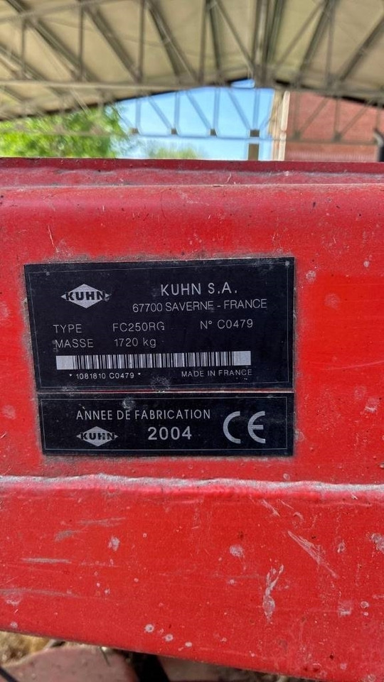 Kuhn FC 250 R G - Pļāvējs: foto 2 Kuhn FC 250 R G - Pļāvējs: foto 2