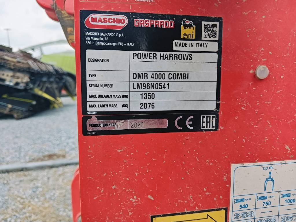 Maschio DMR 4000 - Ecēša: foto 3 Maschio DMR 4000 - Ecēša: foto 3