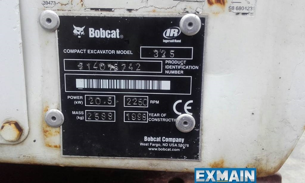 Bobcat X 325 - Mini-ekskavators: foto 5 Bobcat X 325 - Mini-ekskavators: foto 5