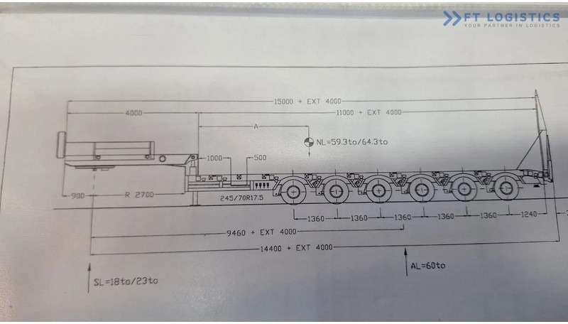 Faymonville FAYMONVILLE STZ-6WAU – 6 AXLES – 92.2T GVW – 73T PAYLOAD – HYDRAULIC RAMPS – EXCELLENT CONDITION! - Puspiekabe zema profila platforma: foto 2 Faymonville FAYMONVILLE STZ-6WAU – 6 AXLES – 92.2T GVW – 73T PAYLOAD – HYDRAULIC RAMPS – EXCELLENT CONDITION! - Puspiekabe zema profila platforma: foto 2