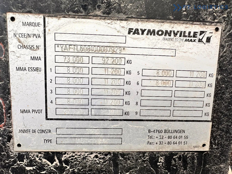 Faymonville FAYMONVILLE STZ-6WAU – 6 AXLES – 92.2T GVW – 73T PAYLOAD – HYDRAULIC RAMPS – EXCELLENT CONDITION! - Puspiekabe zema profila platforma: foto 3 Faymonville FAYMONVILLE STZ-6WAU – 6 AXLES – 92.2T GVW – 73T PAYLOAD – HYDRAULIC RAMPS – EXCELLENT CONDITION! - Puspiekabe zema profila platforma: foto 3