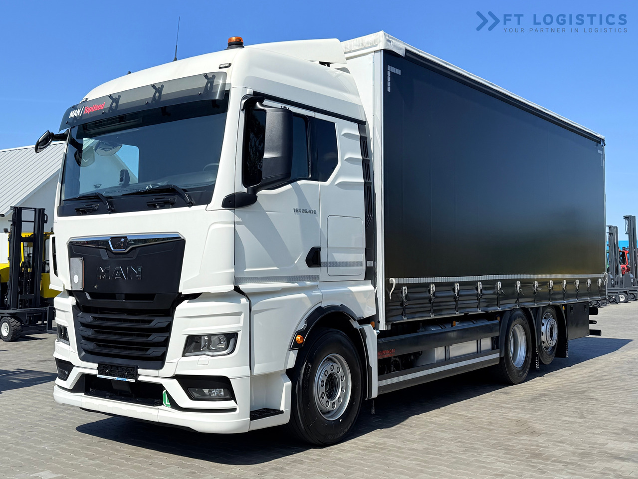 MAN TGX 26.470 / 19 Pallets / Steering Axle / 15 Ton Payload / Retarder / Excellent Condition - Kravas automašīna ar tentu: foto 1 MAN TGX 26.470 / 19 Pallets / Steering Axle / 15 Ton Payload / Retarder / Excellent Condition - Kravas automašīna ar tentu: foto 1