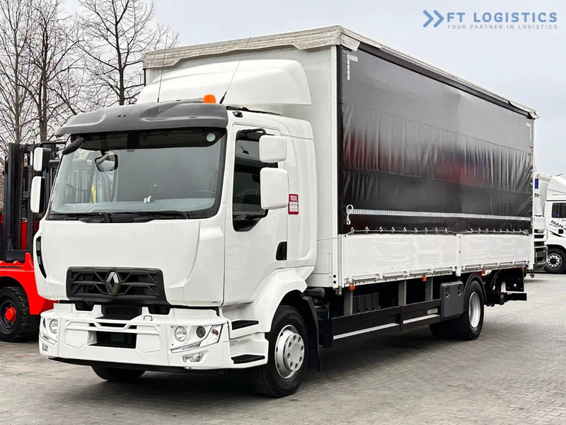 Renault Midlum 250 Renault D 250 / AUTOMATIC / 4X2 / 18 PALLETS / TAIL LIFT / SIDE BOARDS / curtainsider truck - Kravas automašīna ar tentu: foto 2 Renault Midlum 250 Renault D 250 / AUTOMATIC / 4X2 / 18 PALLETS / TAIL LIFT / SIDE BOARDS / curtainsider truck - Kravas automašīna ar tentu: foto 2