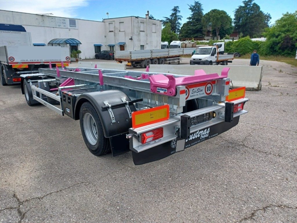 AUSTERAS RIMORCHIO ECOSLIM SCARRABILE ZINCATO - Multilift/ Būvgružu konteinera piekabe: foto 1 AUSTERAS RIMORCHIO ECOSLIM SCARRABILE ZINCATO - Multilift/ Būvgružu konteinera piekabe: foto 1