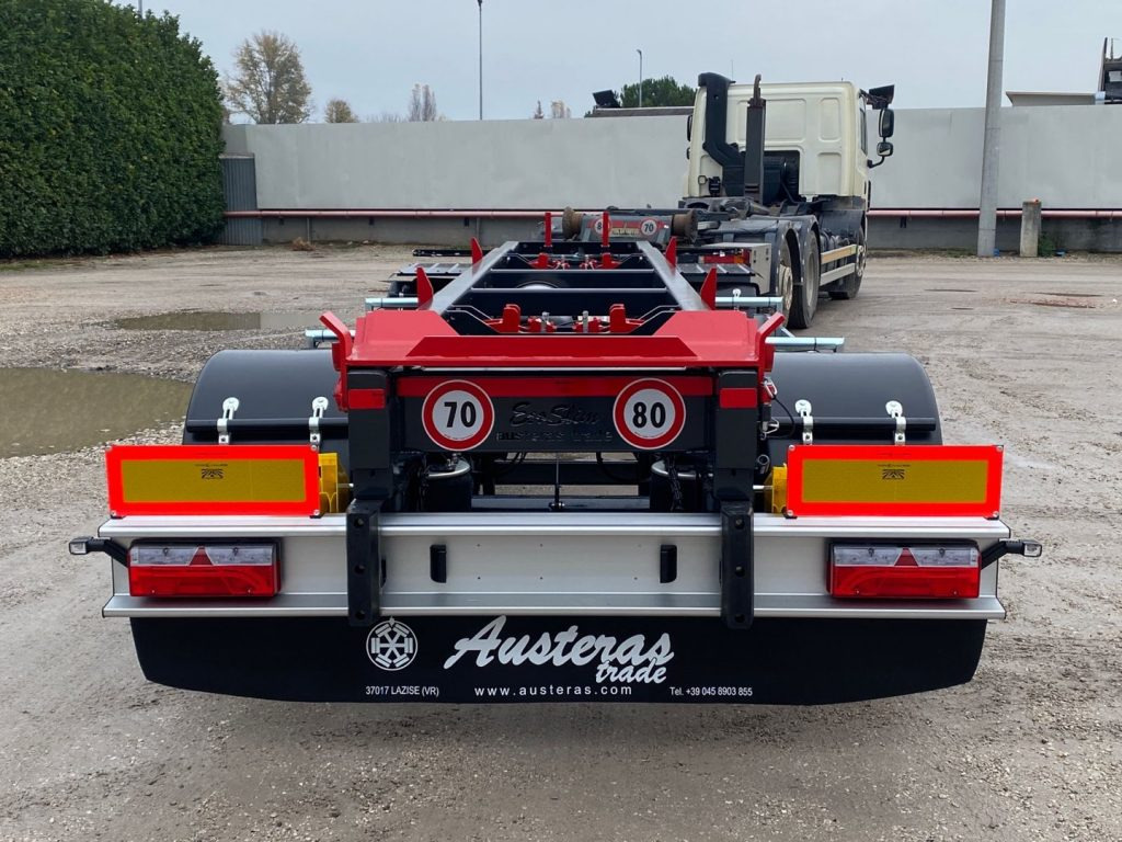 AUSTERAS RIMORCHIO NUOVO AUSTERAS SCARRABILE PNEUMATICO - Multilift/ Būvgružu konteinera piekabe: foto 3 AUSTERAS RIMORCHIO NUOVO AUSTERAS SCARRABILE PNEUMATICO - Multilift/ Būvgružu konteinera piekabe: foto 3