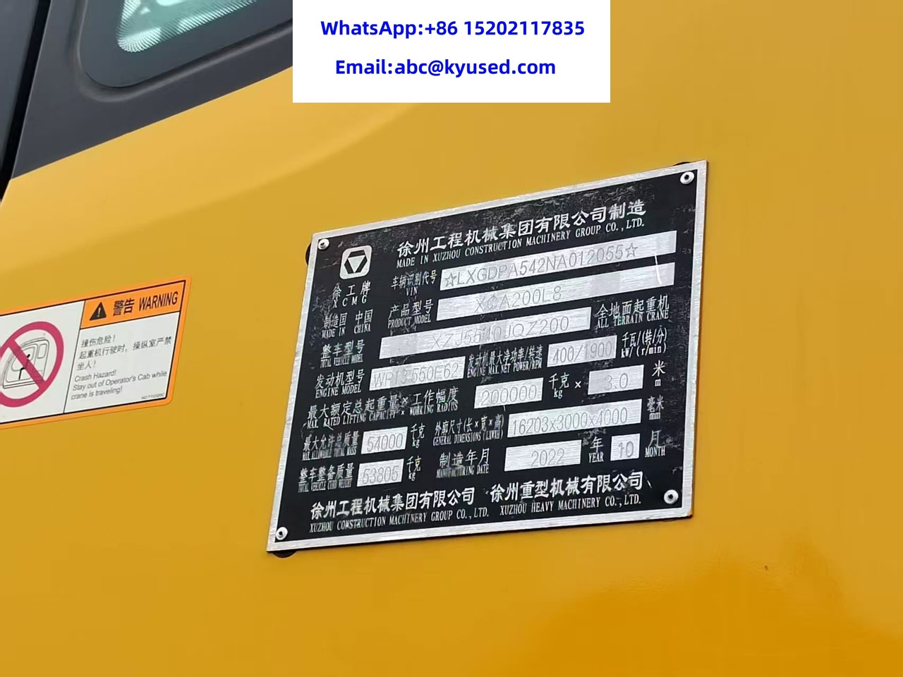 Visurgājējs celtnis XCMG XCA200 XCA220 XCA300 XCA350 200TON 220T 300T 350T All terrain crane: foto 8