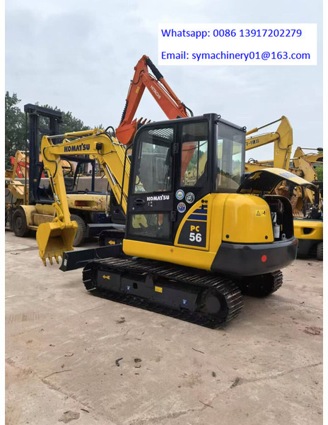 Komatsu PC56 - Mini-ekskavators: foto 1 Komatsu PC56 - Mini-ekskavators: foto 1