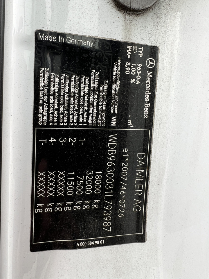 Kravas automašīna dzērienu pārvadāšanai pārvadāšana dzērienu MERCEDES-BENZ ANTOS 18.30 L automatische Seitenladung | LBW | Klima | Tempomat: foto 33