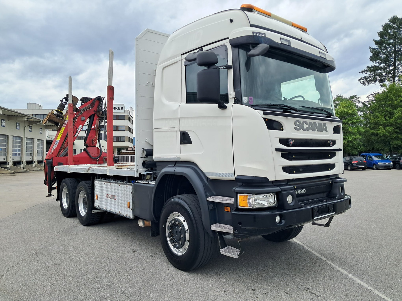 SCANIA G 490 6x6 Blatt-Blatt | Klima | Schaltgetriebe | Euro 6 | Penz-Kran 12Z | - Kokvedējs, Kravas auto ar manipulatoru: foto 1 SCANIA G 490 6x6 Blatt-Blatt | Klima | Schaltgetriebe | Euro 6 | Penz-Kran 12Z | - Kokvedējs, Kravas auto ar manipulatoru: foto 1
