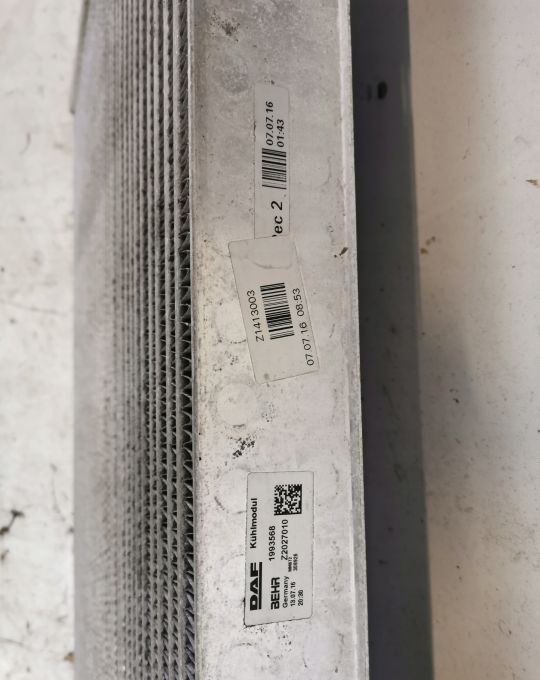 CHŁODNICA INTERCOOLER DAF XF 106 1993568 IGŁA - Interkūlers: foto 3 CHŁODNICA INTERCOOLER DAF XF 106 1993568 IGŁA - Interkūlers: foto 3