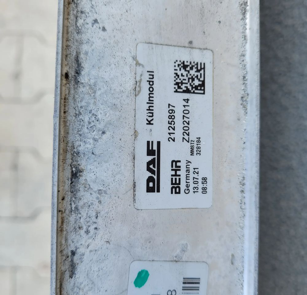 INTERCOOLER DAF XF 106 ORYGINAŁ 2021R 2125897 - Interkūlers - Kravas automašīna: foto 3 INTERCOOLER DAF XF 106 ORYGINAŁ 2021R 2125897 - Interkūlers - Kravas automašīna: foto 3