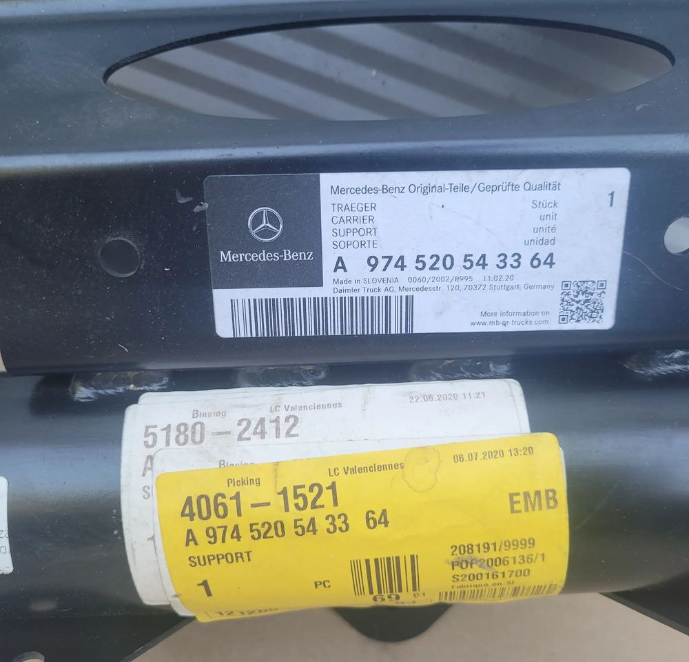 MOCOWANIE BLOTNIKA MERCEDES ATEGO NOWY ORYGINAŁ A974520543364 CHWALIM116 - Virsbūve un ārpuse - Kravas automašīna: foto 2 MOCOWANIE BLOTNIKA MERCEDES ATEGO NOWY ORYGINAŁ A974520543364 CHWALIM116 - Virsbūve un ārpuse - Kravas automašīna: foto 2
