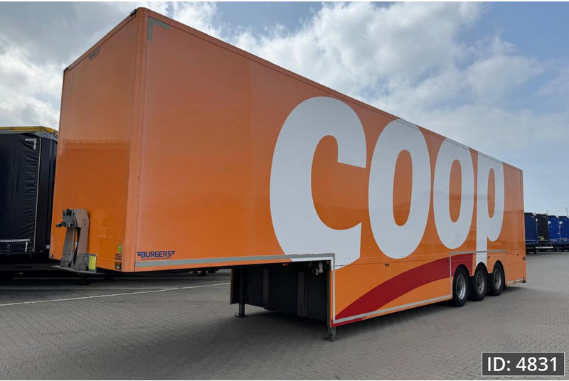 BURGERS Double-Deck / Steering axle / Tail lift / Racing / 5 pieces - Puspiekabe slēgtā virsbūve: foto 1 BURGERS Double-Deck / Steering axle / Tail lift / Racing / 5 pieces - Puspiekabe slēgtā virsbūve: foto 1