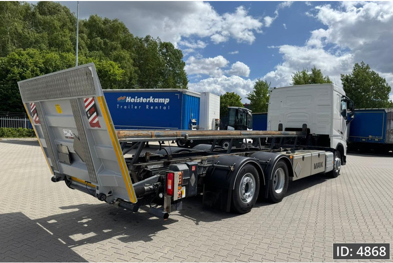Volvo FH 500 Globetrotter, Euro 6, / 6x2 / Hydraulic body / frame 7.4 m / Tail lift - Konteineru vedējs/ Kravas automašīna ar noņemamā virsbūve: foto 3 Volvo FH 500 Globetrotter, Euro 6, / 6x2 / Hydraulic body / frame 7.4 m / Tail lift - Konteineru vedējs/ Kravas automašīna ar noņemamā virsbūve: foto 3