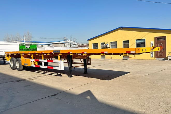 TITAN 2 Axle 40 Ft Flatbed Trailer for Sale in Uganda - Bortu puspiekabe/ Platforma: foto 2 TITAN 2 Axle 40 Ft Flatbed Trailer for Sale in Uganda - Bortu puspiekabe/ Platforma: foto 2
