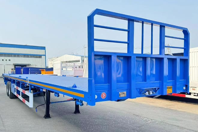 TITAN 2 Axle 45 Ft Flatbed Trailers for Sale in Algeria - Bortu puspiekabe/ Platforma: foto 5 TITAN 2 Axle 45 Ft Flatbed Trailers for Sale in Algeria - Bortu puspiekabe/ Platforma: foto 5