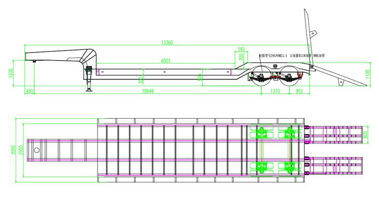 TITAN 2 Axle 50 Ton Low Bed Trailer for Sale In Nigeria Lagos - Puspiekabe zema profila platforma: foto 4 TITAN 2 Axle 50 Ton Low Bed Trailer for Sale In Nigeria Lagos - Puspiekabe zema profila platforma: foto 4