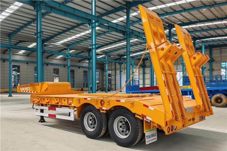 TITAN 2 Axle Low Loader Truck Trailer for Sale In Uganda - Puspiekabe zema profila platforma: foto 5 TITAN 2 Axle Low Loader Truck Trailer for Sale In Uganda - Puspiekabe zema profila platforma: foto 5