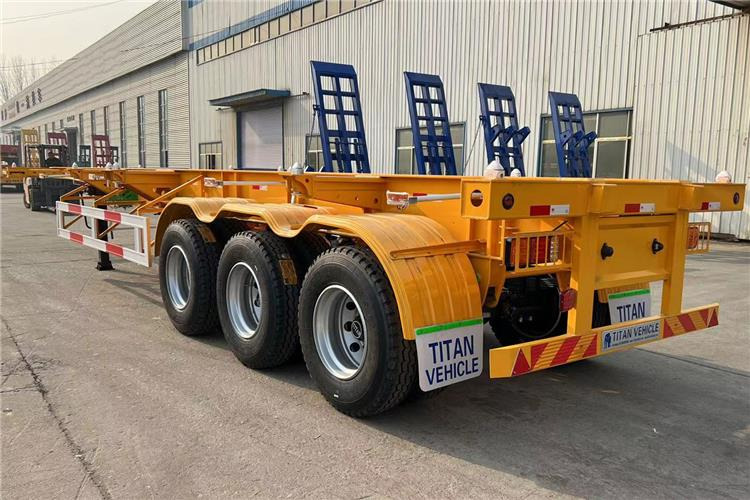 TITAN 3 Axle Container Skeletal Trailer with Air Suspension for Sale In Aruba - Puspiekabe šasija: foto 2 TITAN 3 Axle Container Skeletal Trailer with Air Suspension for Sale In Aruba - Puspiekabe šasija: foto 2
