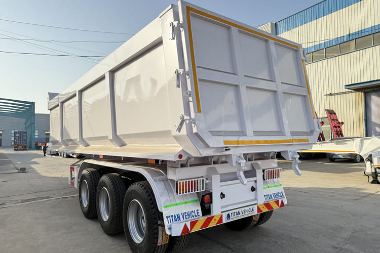 TITAN 3 Axle Tipper Trailer for Sale in Tanzania - Puspiekabe pašizgāzējs: foto 2 TITAN 3 Axle Tipper Trailer for Sale in Tanzania - Puspiekabe pašizgāzējs: foto 2