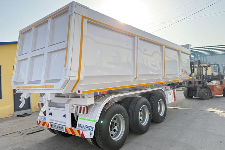 TITAN 3 Axle Tipper Trailer for Sale in Tanzania - Puspiekabe pašizgāzējs: foto 1 TITAN 3 Axle Tipper Trailer for Sale in Tanzania - Puspiekabe pašizgāzējs: foto 1