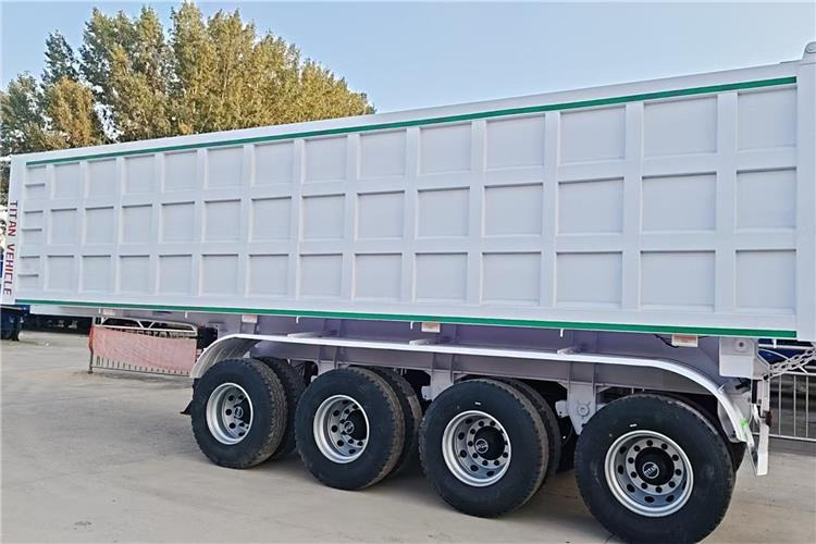TITAN 4 Axle 80 Ton Dump Semi Trailer for Sale In Cameroon - Puspiekabe pašizgāzējs: foto 2 TITAN 4 Axle 80 Ton Dump Semi Trailer for Sale In Cameroon - Puspiekabe pašizgāzējs: foto 2