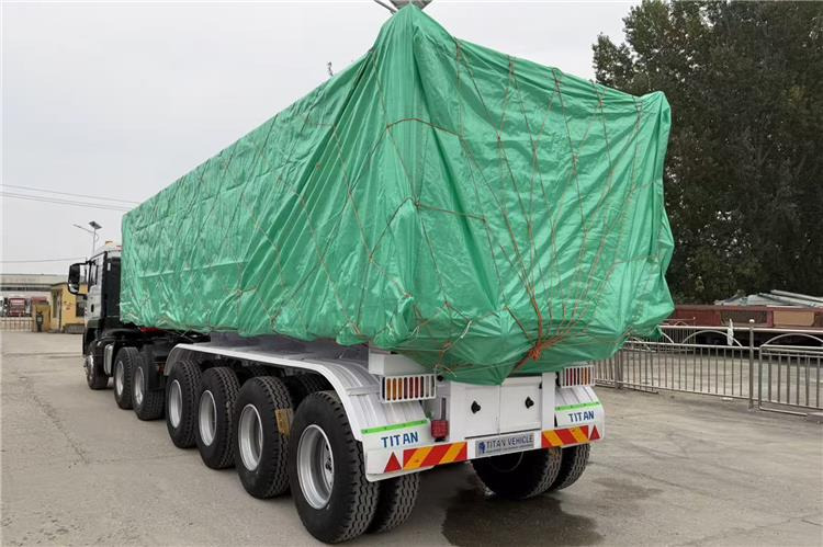 TITAN 4 Axle 80 Ton Dump Semi Trailer for Sale In Cameroon - Puspiekabe pašizgāzējs: foto 3 TITAN 4 Axle 80 Ton Dump Semi Trailer for Sale In Cameroon - Puspiekabe pašizgāzējs: foto 3