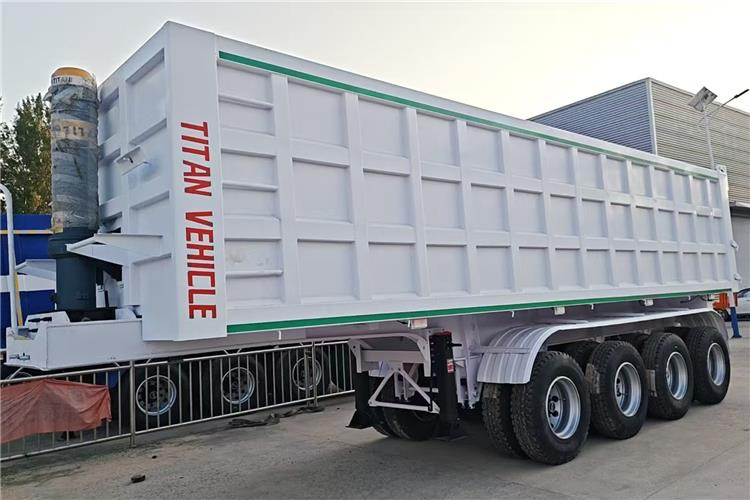 TITAN 4 Axle 80 Ton Dump Semi Trailer for Sale In Cameroon - Puspiekabe pašizgāzējs: foto 1 TITAN 4 Axle 80 Ton Dump Semi Trailer for Sale In Cameroon - Puspiekabe pašizgāzējs: foto 1