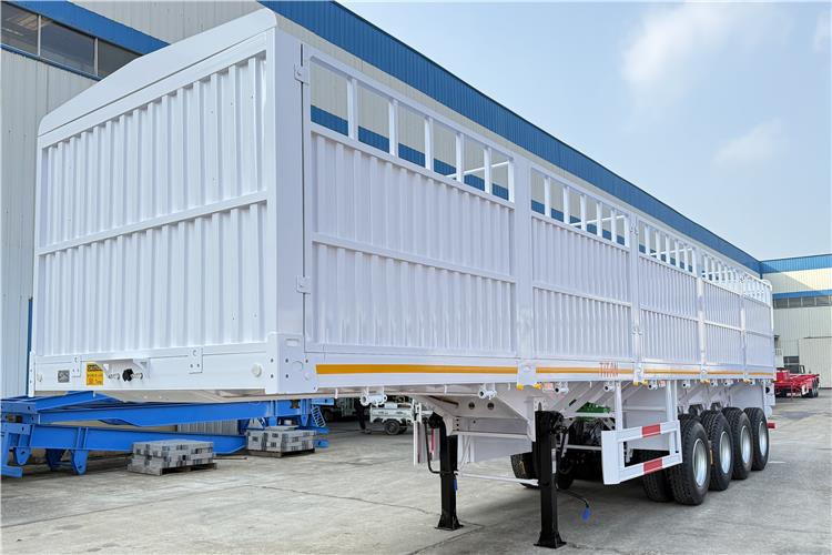 TITAN 4 Axle 80 Ton Fence Cargo Truck Trailer for Sale in Nigeria - Puspiekabe dzīvnieku pārvadāšanai: foto 3 TITAN 4 Axle 80 Ton Fence Cargo Truck Trailer for Sale in Nigeria - Puspiekabe dzīvnieku pārvadāšanai: foto 3
