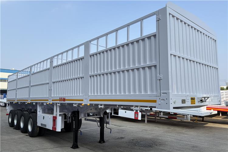 TITAN 4 Axle 80 Ton Fence Cargo Truck Trailer for Sale in Nigeria - Puspiekabe dzīvnieku pārvadāšanai: foto 2 TITAN 4 Axle 80 Ton Fence Cargo Truck Trailer for Sale in Nigeria - Puspiekabe dzīvnieku pārvadāšanai: foto 2