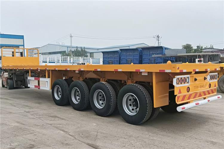 TITAN 4 Axle Flatbed Trailer for Sale Price In Senegal - Bortu puspiekabe/ Platforma: foto 2 TITAN 4 Axle Flatbed Trailer for Sale Price In Senegal - Bortu puspiekabe/ Platforma: foto 2
