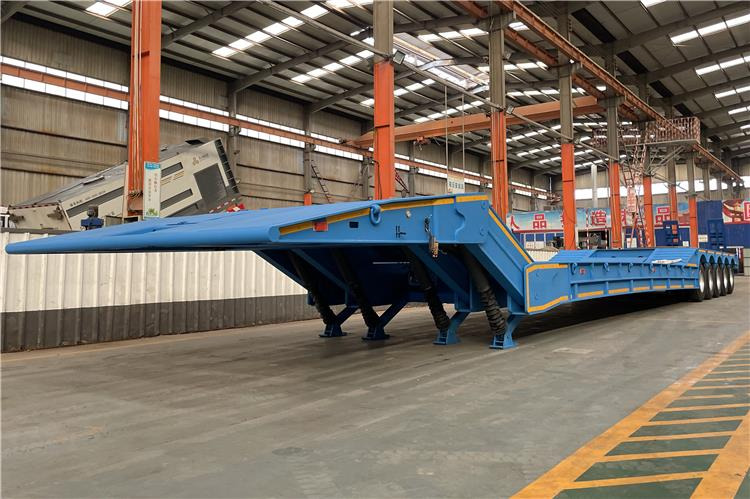 TITAN 4 Axle Folding Gooseneck Trailer for Sale In Zambia - Puspiekabe zema profila platforma: foto 1 TITAN 4 Axle Folding Gooseneck Trailer for Sale In Zambia - Puspiekabe zema profila platforma: foto 1