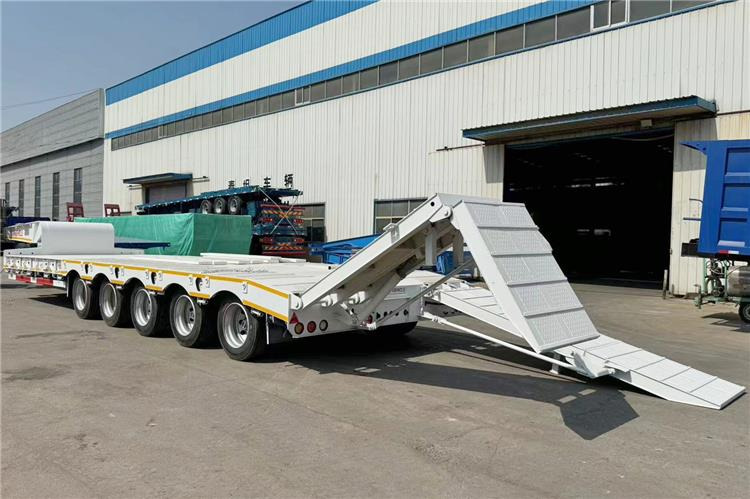 TITAN 5 Axle 100 Ton Low Bed Trailer for Sale In Tanzania - Puspiekabe zema profila platforma: foto 1 TITAN 5 Axle 100 Ton Low Bed Trailer for Sale In Tanzania - Puspiekabe zema profila platforma: foto 1